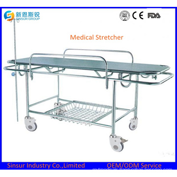 Medical Instrument Stainless Steel Emergency Hospital Transport Stretcher